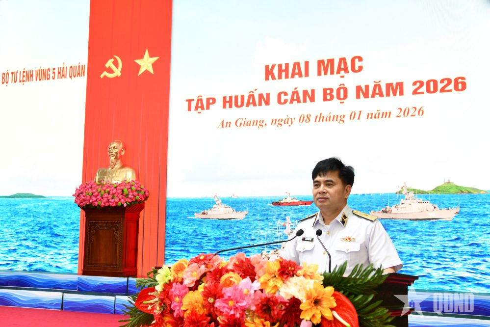 Vùng 5 Hải quân khai mạc tập huấn cán bộ năm 2026